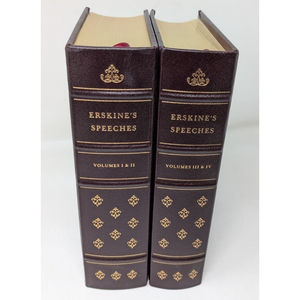 Erskine's Speeches Vol 1, 2, 3, & 4 Special Editions Legal Classic Library 1984